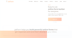 Desktop Screenshot of jotform.com