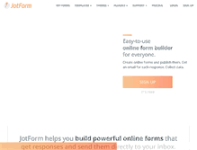 Tablet Screenshot of jotform.com